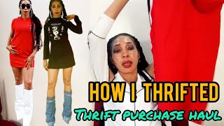 WOW😳😳😳; A THRIFT PURCHASE HAUL FEATURING THE BEST THRIFTED ITEMS AND HOW I STYLED THEM