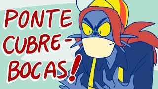 Undyne Dice: PONTE CUBREBOCAS!