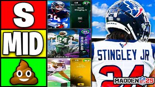 Ranking THE BEST CORNERS In Madden 25 Ultimate Team