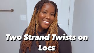 Two Strand Twists on Locs