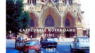 Reims Cathédrale Notre Dame France 1967 art gothique  Palace of Tau home movie vintage footage