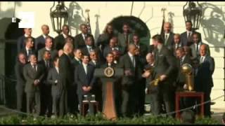 Obama recibió a los Cavaliers en la Casa Blanca