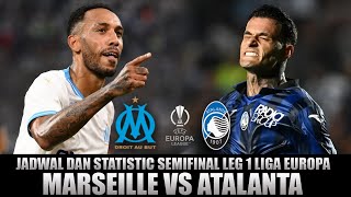 Jadwal dan Statistik Marseille vs Atalanta Leg 1 semifinal Liga Europa Uefa