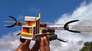 Drone මෝටර් වලින් යන truck එක 🔥 | Diy Matchbox Airplane truck | Diy Tech Hub