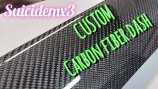 How I Made a CARBON FIBER Dash! Looks SWEET