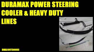 DURAMAX POWER STEERING COOLER & HEAVY DUTY LINES