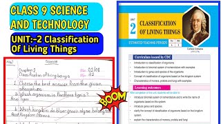 Class 9 Science lesson 2 exercise in English ( Classification of living things )