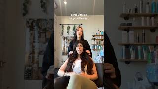 Come with me to get a blowout #hairstyle #blowout #haircare #hairsalon #newhairstyle