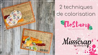 Live FB surprise avec Missscrap : 2 techniques de colorisation