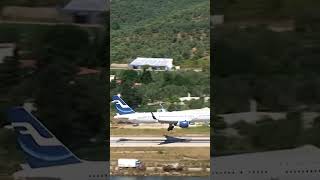 Finnair Boeing 757 landing in Skiathos