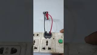 EXPERIMENT। 220 v AC Current VS 9 v Battery Dangerous Experiment। Science Experiment #shorts