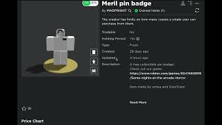 Sniping Free Ugc (Meril Pin Badge - Forgot To Record Me Getting It)