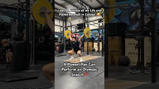 Powerlifter Tries Weightlifting?! #powerlifting #weightlifting #olympicweightlifting #gym #shorts