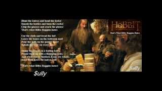 THE HOBBIT 'lyrics' - That's what Bilbo Baggins Hates