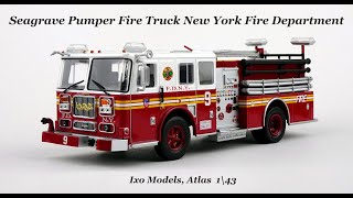 Seagrave Pumper Fire Truck New York Fire Department (Ixo Models, Atlas) 1\43