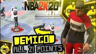 I DROPPED 21 POINTS ON A TRASHTALKER! BEST JUMPSHOT NBA 2K20! DEMIGOD SHARPSHOOTING FACILITATOR 2K20