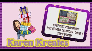 Crafter's Companion Advent Calendar 2022  Door door #15