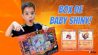 BOX DE BABY SHINY MARAVILHOSO DE CARTAS POKEMON