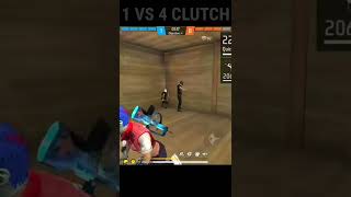 [RFF] 1 VS 4 CLUTCH WITH KINGFISHER GUN | RAKESH FREE FIRE - RFF