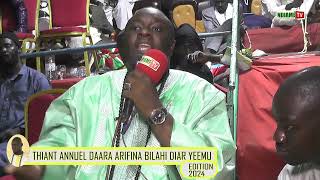 Waxtaan Cheikh Aliou Diouf:Thiant Daara Arifina Bilahi Diaar Yeemu