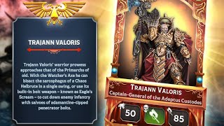 Warhammer Combat Cards: Supreme Commander Trajann Valoris