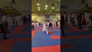 Gyaku-Zuki kumite highlight by Sensei Jacek Lipinski at the Transylvania WUKF Karate Cup 2023