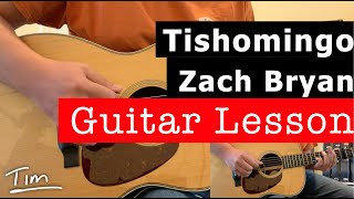 Zach Bryan Tishomingo Guitar Lesson, Chords, and Tutorial