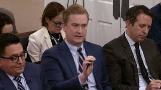 Peter Doocy 🔥 questions #hunterbiden press briefing with KJP