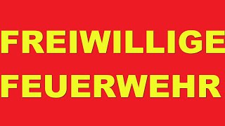 FREIWILLIGE FEUERWEHR BLAULICHT