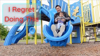 I Regret Going Down The Slide - Day Off Adventure with Toddler