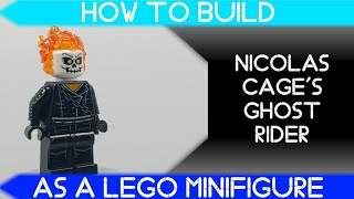 How to Build Nicolas Cage's Ghost Rider as a LEGO Minifigure