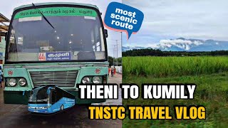 🔴THENI TO KUMILY 🚌TNSTC SCENIC TRAVEL VLOG😍