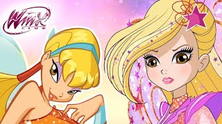 El Club Winx - Todas las Transformaciones de Stella - Español Latino