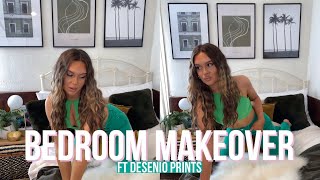 BEDROOM MAKEOVER VIDEO - TRANSFORMING MY ROOM *IM OBSESSED* ft DESENIO PRINTS