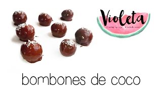 Bombones de coco, receta de repostería saludable