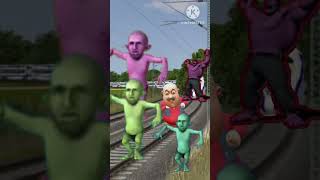 Full high speed train stop to Hulk man#YouTube shorts #