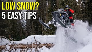 5 Tips For Riding Low Snow