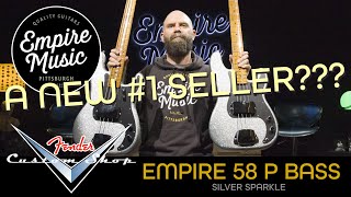 A NEW #1 SELLER!?!?!?! Empire 58 P Bass in SILVER SPARKLE! (SOLD OUT ALREADY)