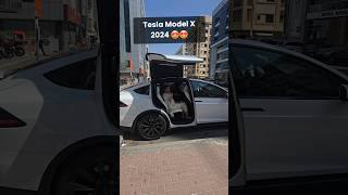 I travelled in a 2024 Tesla Model X today🥰🤩🤩 #shorts #teslamodelX #tesladubai