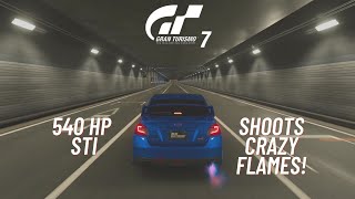 Gran Turismo 7- 540HP WRX STI W/ Anti lag Gameplay