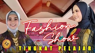 Fashion Show Pelajar - Kreasi Pesona Wastra Sulsel #model #batik #catwalk