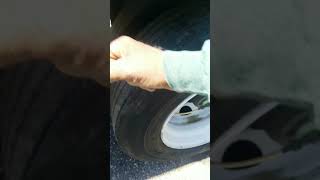 Flat trailer tire sealing technique lol