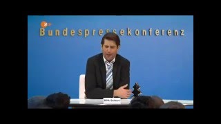 Bundespressekonferenz - Schelte an die Journalisten