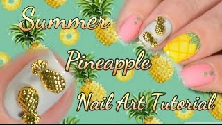 Easy Pineapple Nail Art Tutorial