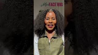 Afro kinky curly wig install😋 #wigs #lacewigs #curlyhair #hairstyle #hairtutorial #morefacewig