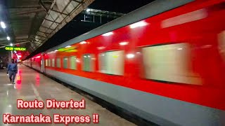 Route Diverted Legendary Karnataka Express Cruising From BRC-VASAI Route