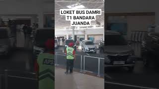 LOKET BUS DAMRI T1 BANDARA JUANDA||TERPANTAU DARI BUS DAMRI JUANDA GRESIK #surabaya #bandara