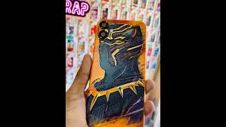 Black panther with gold plated skin 🔥🔥#trend #skin #mobile #viral #rntechgadgets #look #customised