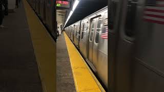 MTA (F) train Leaves Bedford Nostrand Avenue