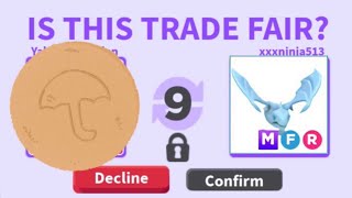 Oh no did I overpaid for this mega neon frost dragon in adopt me???😰😨😭☹️